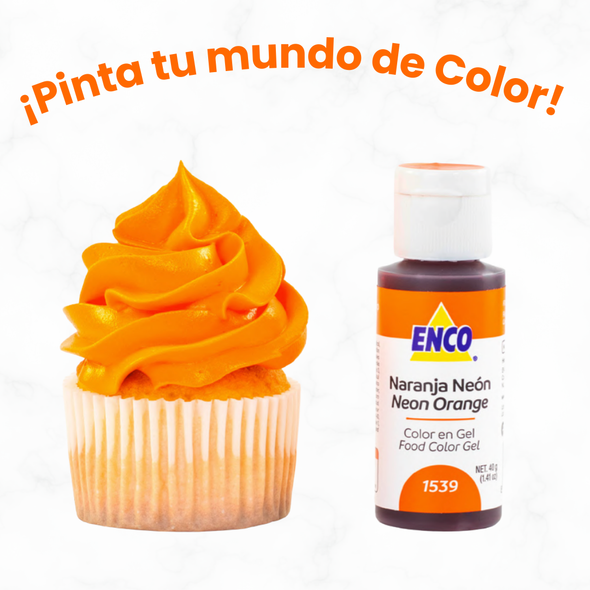 COLOR NARANJA NEÓN EN GEL 1539 (40G)