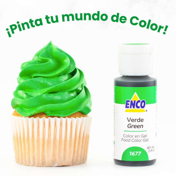 COLOR VERDE EN GEL 1677 (40G)