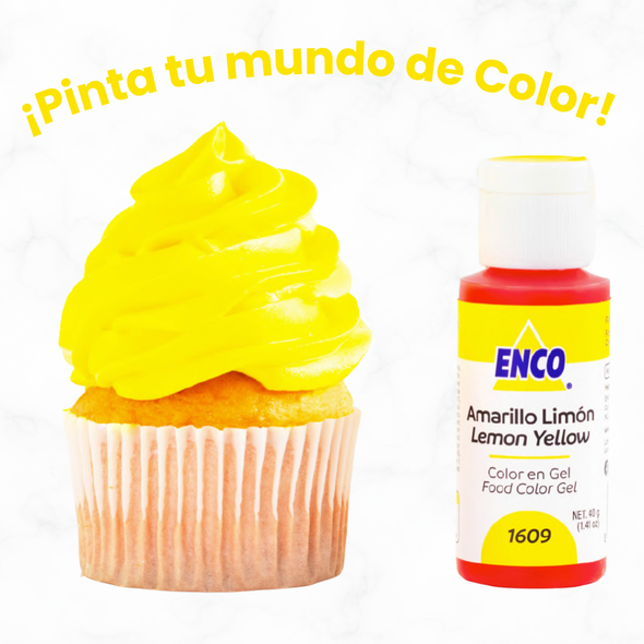 COLOR AMARILLO LIMÓN EN GEL 1609 (40G)