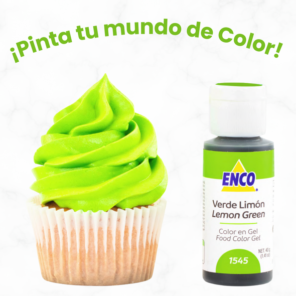 COLOR VERDE LIMÓN EN GEL 1545 (40G)