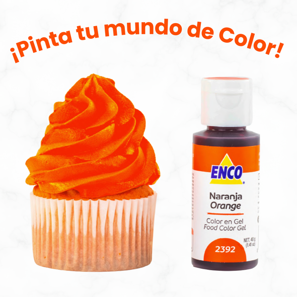 COLOR NARANJA EN GEL 2392 (40G)