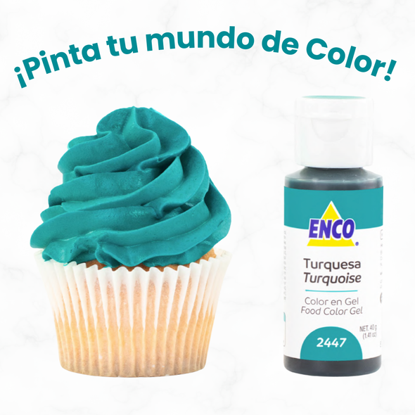 COLOR TURQUESA EN GEL 2447 (40G)