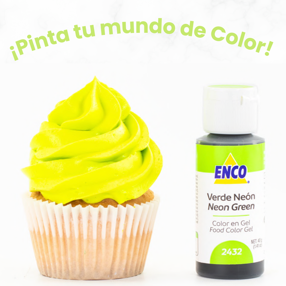 COLOR VERDE NEÓN EN GEL 2432 (40G)