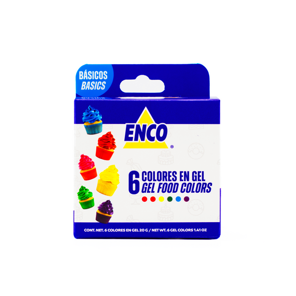 KIT 6 COLORES EN GEL BÁSICO (20G)