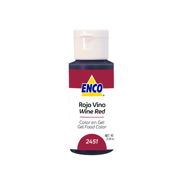 COLOR ROJO VINO EN GEL 2451 (40G)