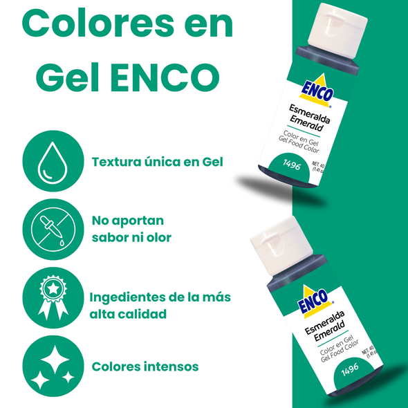 COLOR ESMERALDA EN GEL 1496 (40G)