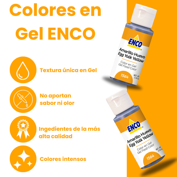 COLOR AMARILLO HUEVO EN GEL 1564 (40G)