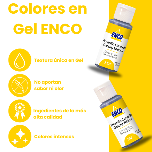 COLOR AMARILLO CANARIO EN GEL 3327 (40G)