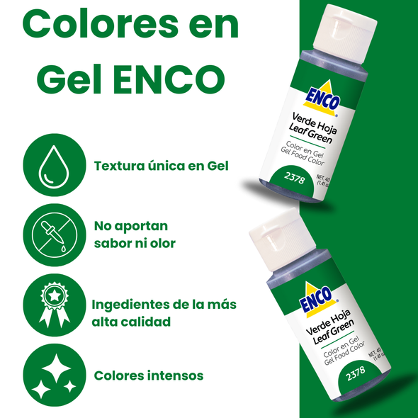 COLOR VERDE HOJA EN GEL 2378 (40G)