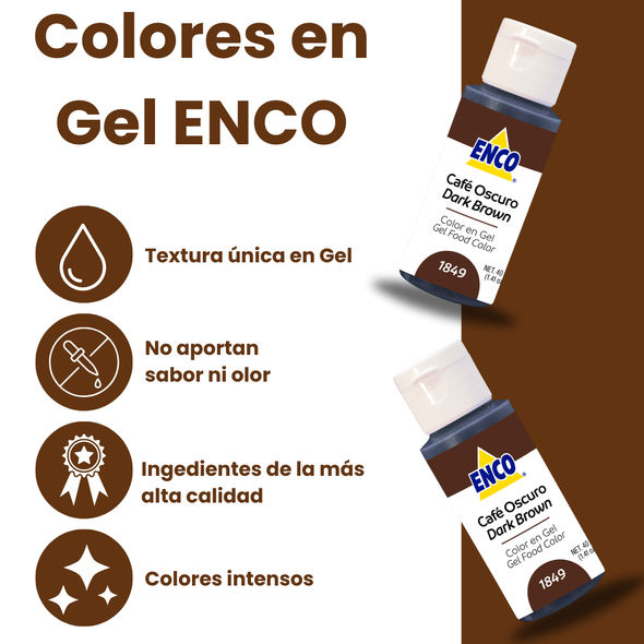 COLOR CAFÉ OSCURO EN GEL 1849 (40G)