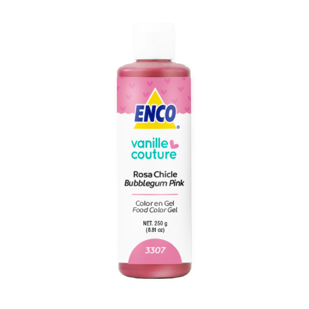 COLOR ROSA CHICLE EN GEL 3307 (250G) – ENCO Menudeo
