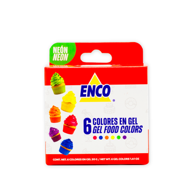 KIT 6 COLORES EN GEL NEÓN (20G)