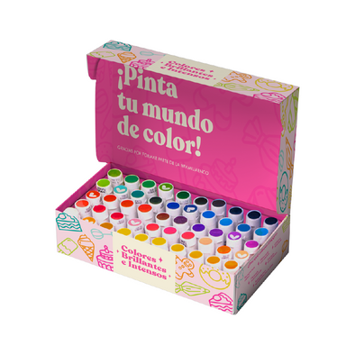 KIT 50 COLORES EN GEL (40G)