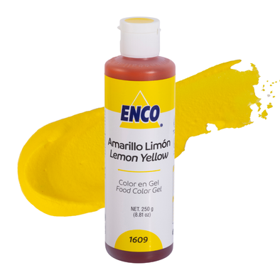 COLOR AMARILLO LIMÓN EN GEL 1609 (250G)