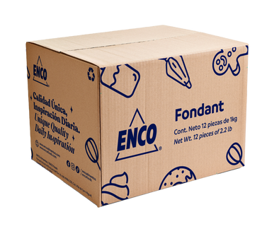 CAJA FONDANT BLANCO (12 PZAS 1KG)