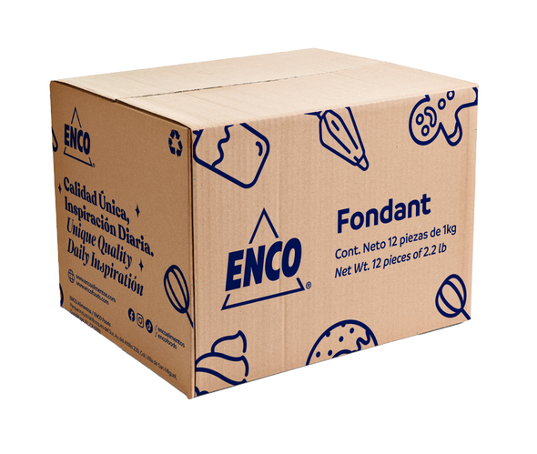 CAJA FONDANT BLANCO (12 PZAS 1KG)