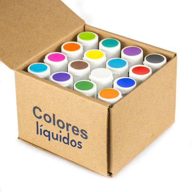 Kit 16 Colores Líquidos 40g